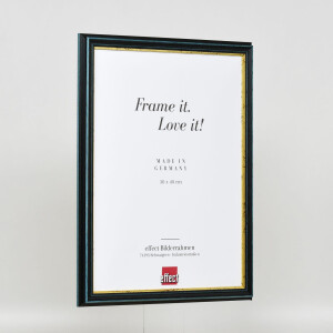 Effetto cornice in legno Profilo 21 blu 50x60 cm Vetro Museo