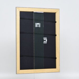 Cornice in legno effetto profilo 94 argento 50x60 cm vetro museo