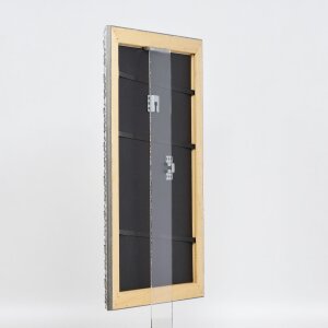 Cornice in legno effetto profilo 94 argento 50x60 cm vetro museo