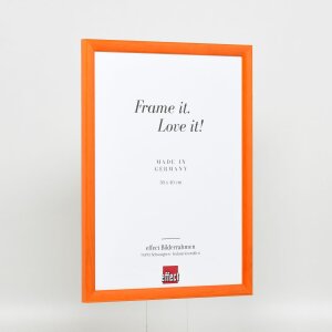 Telaio effetto legno profilo 89 salmone 50x65 cm vetro normale