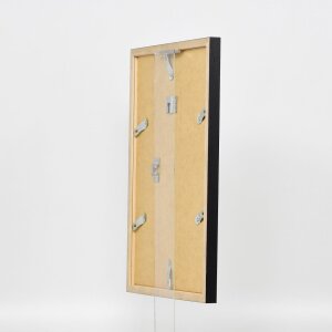 Telaio effetto legno profilo 33 nero 50x65 cm vetro normale