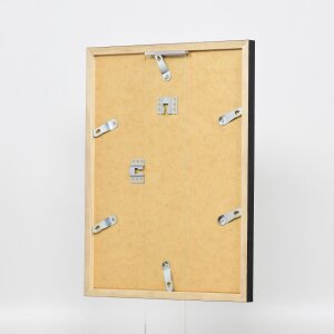 Telaio effetto legno profilo 33 nero 50x65 cm vetro normale