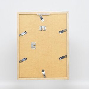 Telaio effetto legno profilo 33 nero 50x65 cm vetro normale