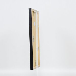 Telaio effetto legno profilo 33 nero 50x65 cm vetro normale