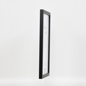 Telaio effetto legno profilo 33 nero 50x65 cm vetro normale