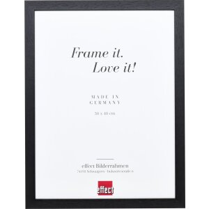 Telaio effetto legno profilo 2210 nero 50x65 cm vetro...