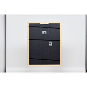 Effetto telaio in legno Profilo 38 marrone 50x65 cm Vetro acrilico