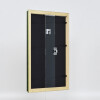 Telaio in legno effetto profilo 21 verde 50x65 cm vetro antiriflesso