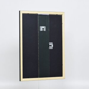 Telaio effetto legno profilo 2210 nero 50x65 cm vetro acrilico