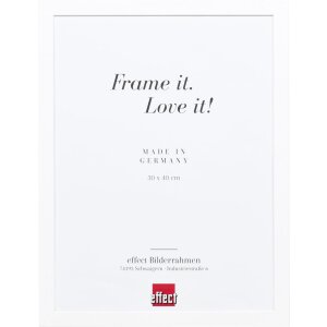 Telaio effetto legno profilo 2210 bianco 50x65 cm vetro...