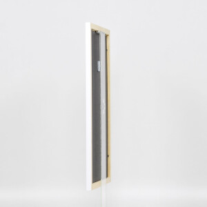 Telaio effetto legno profilo 2210 bianco 50x65 cm vetro acrilico