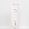 Effetto cornice in legno Profilo 89 bianco 50x65 cm Vetro acrilico