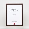 Telaio effetto legno profilo 33 wengé 50x65 cm vetro antiriflesso