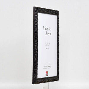 Telaio effetto legno profilo 94 nero 50x65 cm vetro normale