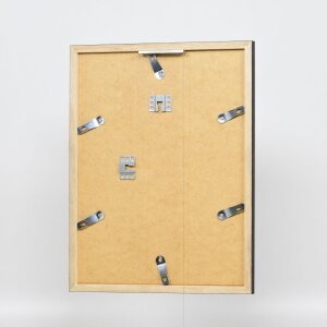 Telaio effetto legno profilo 33 nero 50x65 cm vetro acrilico