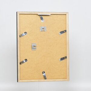 Telaio effetto legno profilo 33 nero 50x65 cm vetro acrilico