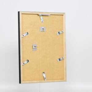 Telaio effetto legno profilo 33 nero 50x65 cm vetro acrilico