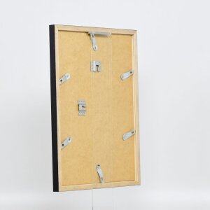 Telaio effetto legno profilo 33 nero 50x65 cm vetro acrilico
