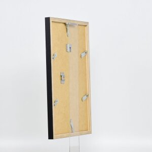 Telaio effetto legno profilo 33 nero 50x65 cm vetro acrilico