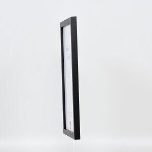 Telaio effetto legno profilo 33 nero 50x65 cm vetro acrilico