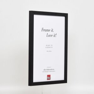 Telaio effetto legno profilo 33 nero 50x65 cm vetro acrilico
