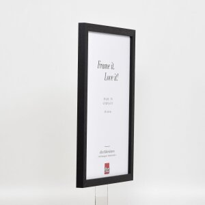 Telaio effetto legno profilo 33 nero 50x65 cm vetro acrilico