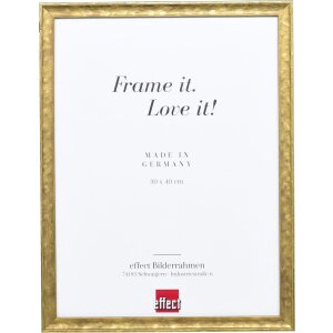 Telaio effetto legno profilo 2070 vetro normale 50x65 cm oro