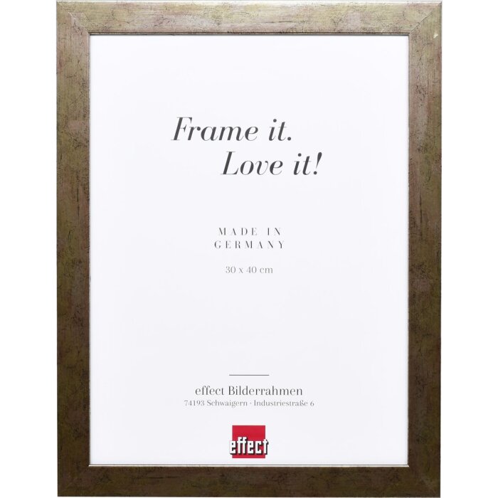Cornice a effetto 2319 argento antico 50x65 cm vetro museale