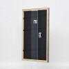 Telaio effetto legno profilo 2070 vetro museo 50x65 cm argento