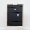 Telaio effetto legno profilo 2070 vetro museo 50x65 cm argento