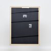 Telaio effetto legno profilo 2070 vetro museo 50x65 cm argento