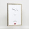 Telaio effetto legno profilo 2070 vetro museo 50x65 cm argento