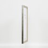 Telaio effetto legno profilo 2070 vetro museo 50x65 cm argento