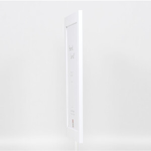 Effetto cornice in legno massiccio profilo 30 bianco 50x70 cm vetro acrilico