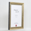 Effetto cornice in legno massiccio profilo 28 oro 50x70 cm vetro acrilico