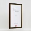 Cornice in legno effetto profilo 21 marrone noce 50x70 cm vetro museo