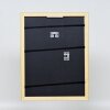 Telaio effetto legno profilo 21 noce marrone 50x75 cm vetro antiriflesso