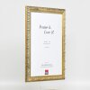 Effetto cornice in legno profilo 94 oro 50x75 cm vetro acrilico