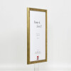 Telaio effetto legno profilo 2070 vetro acrilico 50x75 cm oro