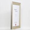 Telaio effetto legno profilo 95 argento 50x75 cm vetro antiriflesso