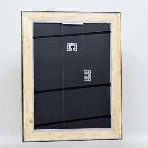 Telaio effetto legno profilo 95 nero 50x75 cm vetro antiriflesso