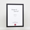 Effetto cornice in legno Profilo 2210 nero 50x75 cm Vetro Museo