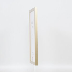Struttura in legno Top Cube 50x75 cm vetro museale oro