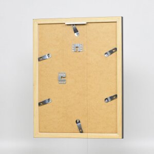 Telaio in legno effetto Top N nero 50x75 cm vetro museale