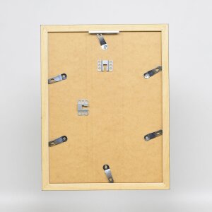 Telaio in legno effetto Top N nero 50x75 cm vetro museale