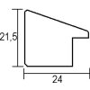 Cornice in legno effetto Top N palissandro 50x75 cm vetro museo