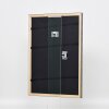 Telaio effetto legno profilo 2070 vetro museo 50x75 cm argento