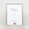 Telaio effetto legno profilo 2070 vetro museo 50x75 cm argento