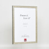 Telaio effetto legno profilo 2070 vetro museo 50x75 cm argento