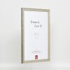 Telaio effetto legno profilo 2070 vetro museo 50x75 cm argento